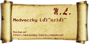 Medveczky László névjegykártya
